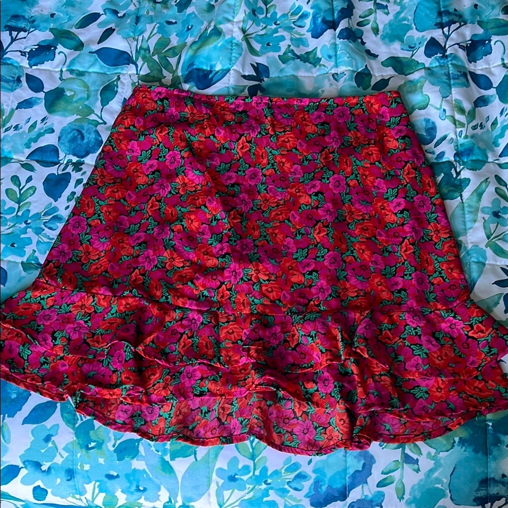 Floral Pink Skirt